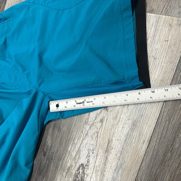 Nike Fit Dry Flex Vent Teal Blue Men M Mini Swoosh Gym Athletic Short - Picture 8 of 13